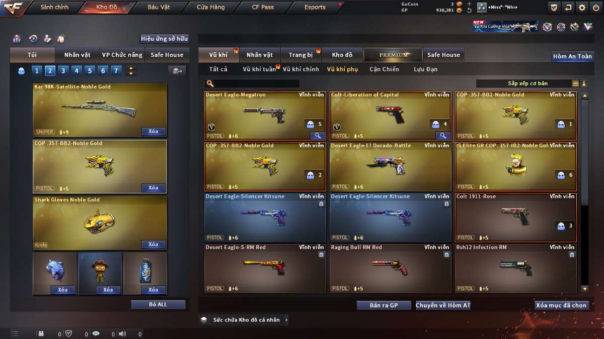 shop acc cf uy tin gia re
